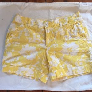 Tommy Hilfiger yellow flower print shorts